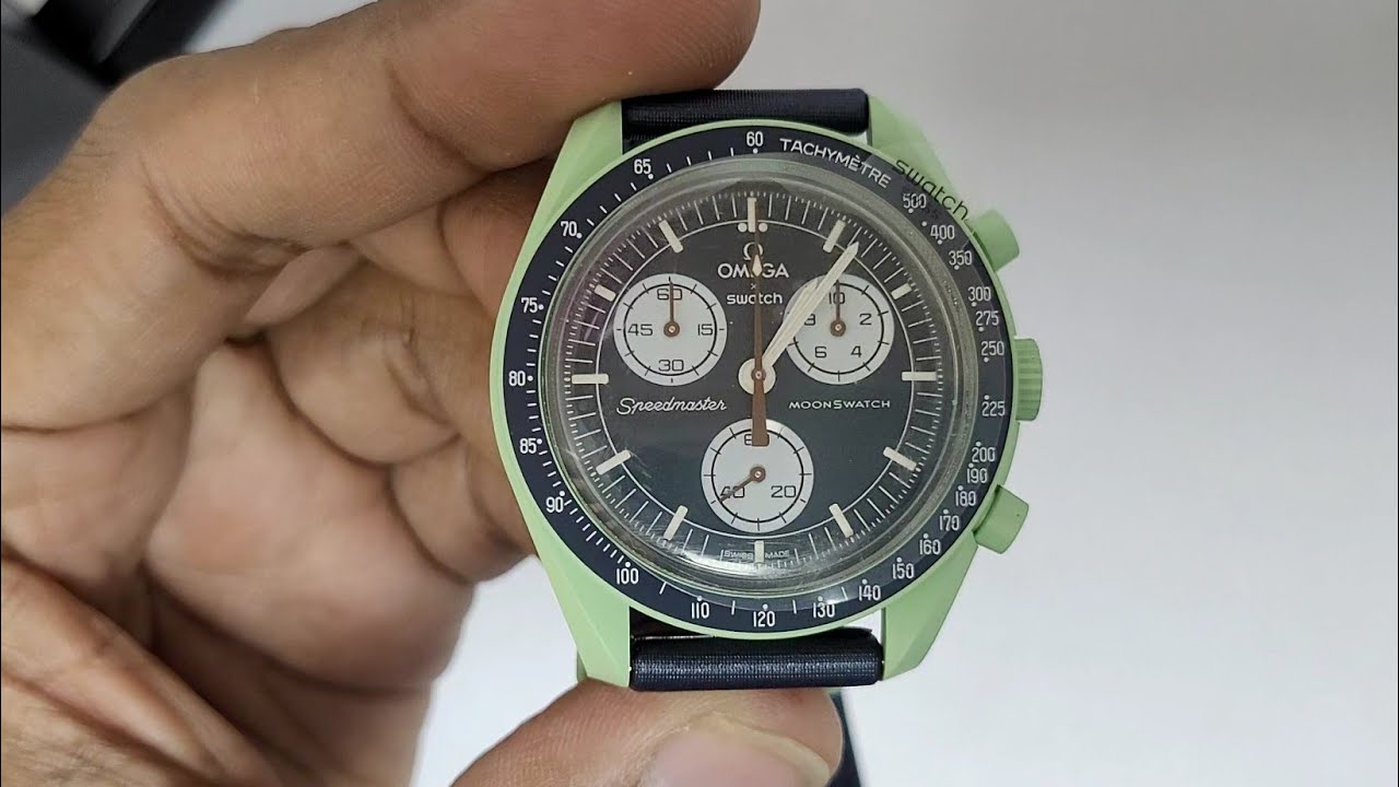 Swatch Omega Moonswatch Earth Watch Review SO33G100