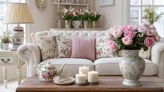 Thrifting Romantic Spring Accents for a Soft Shabby Chic Living Room Makeover screenshot 1
