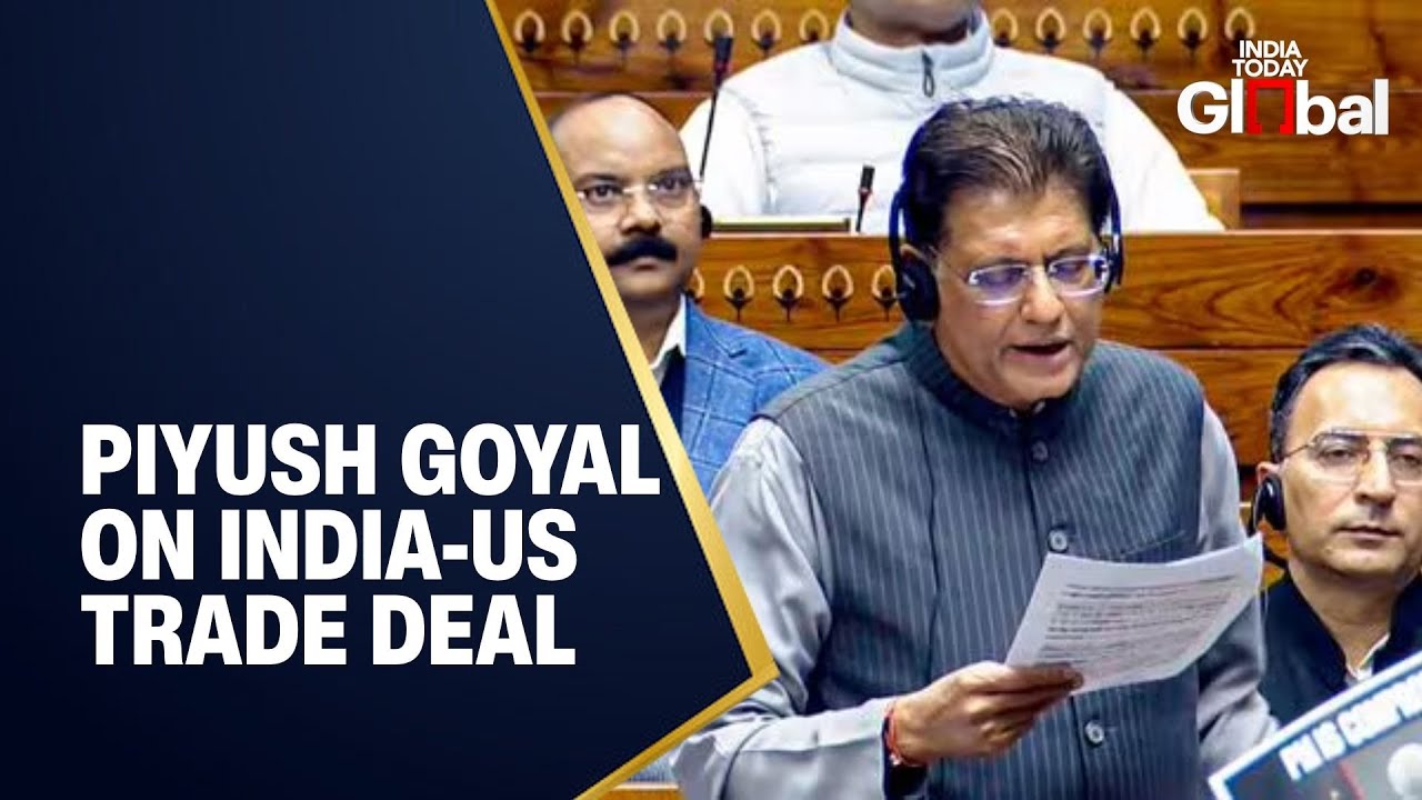 Piyush Goyal LIVE: Commerce Minister Explains India-US Trade Deal ...