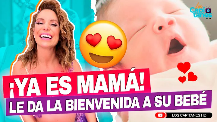 Ya es mam! Andrea Escalona le da la bienvenida a s...