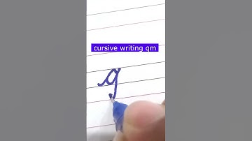 How to write small letter qm | Cursive writing a to z #cursivewriting #handwriting  #shorts #cursive