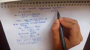 Entropy temperature (T-ds)partial differential equation by Satyam Shukla