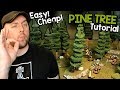 Easy! Cheap! Modular Pine Trees for Tabletop Games! SIMPLE!