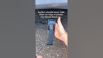 Surfers absolutely need this because it keeps your car keys secure and hidden #surfingtips #surflife
