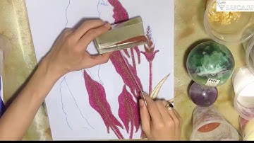 Quy trình sản xuất tranh đá quý thật ra chỉ có 3 bước