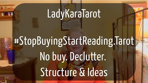 #StopBuyingStartReadingTarot  2026 No buy. Low buy. Declutter. Ideas & Framework