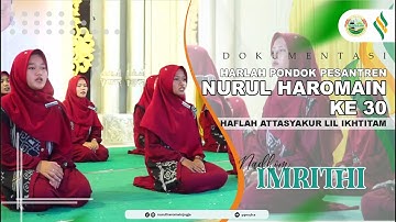Appearance of Nadhom Imrithi III at the 30th Anniversary of Nurul Haromain Islamic Boarding School