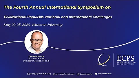 Speech by Poland’s Justice Minister A. Bodnar at Symposium on ‘Populism, Religion & Civilizationism'