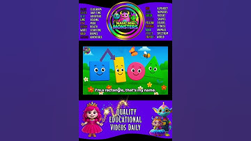 Can You Spot a Shape | Shapes Introduce Themselves | Magic Mini Monsters #magicminimonsters