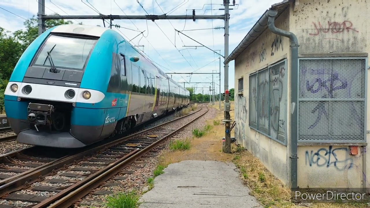 Divers Trains à pleine vitesse... ou pas 😝🤣 en gare de Varades(44)