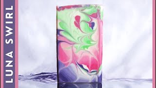 LUNA SWIRL TECHNIQUE |  How to make it & recipe | Cold Process Soap making