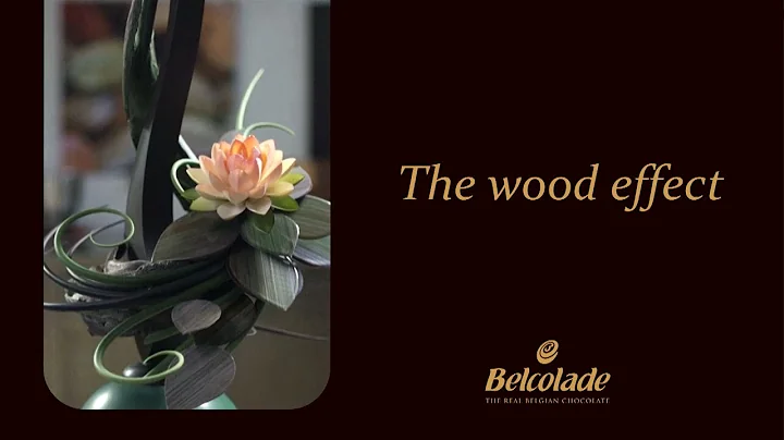 Flower art with Belcolade, Step 2/6 : The Wood eff...