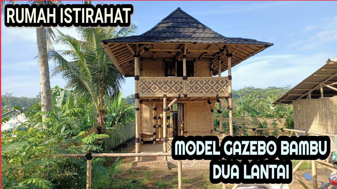 Desain gazebo dua lantai