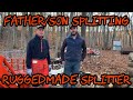 #163 Father/Son Firewood with the RuggedMade Log Splitter