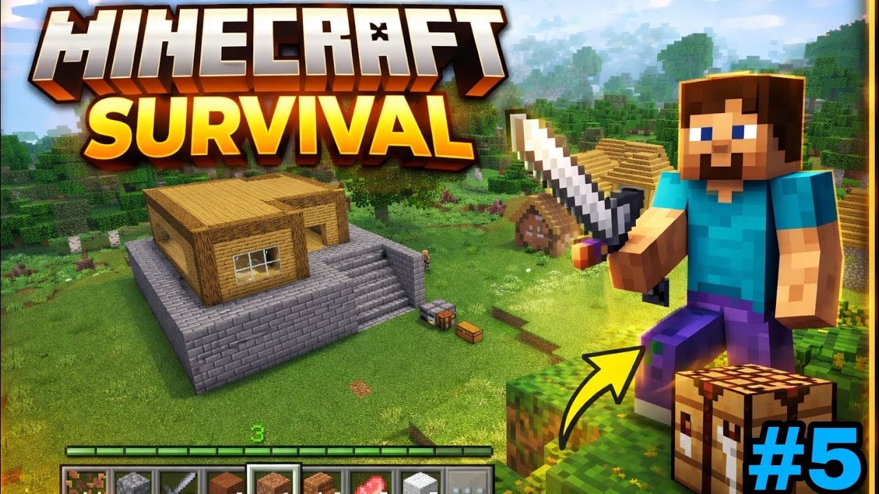 Minecraft survival world ll build a New house 🏠 ll #5