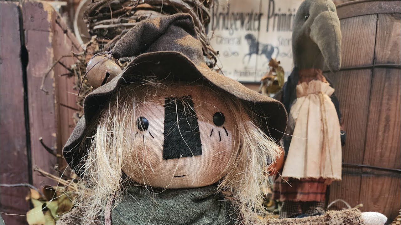 Fall Decorating Ideas with Antiques, Farmhouse, Primitives, Rustic, Halloween Bridgewater Primitives