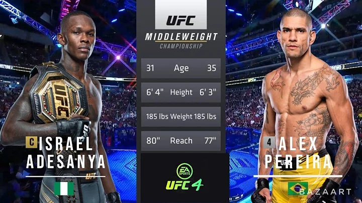 ISRAEL ADESANYA VS ALEX PEREIRA FULL FIGHT UFC 281