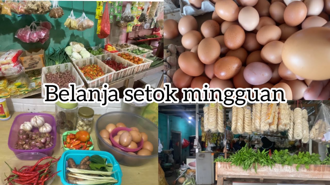 Belanja Mingguan Hemat setok bumbu dan telor