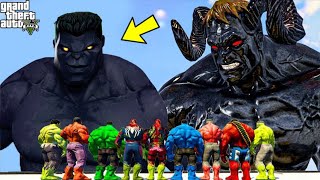 Shinchan And Franklin Upgrade Into GOD BLACK HULK to Fight with ELEMENTAL GOD HULK in GTA V