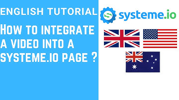 How to integrate a video into a systeme.io page ?