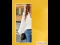 Notched Balloon Sleeve Blouse