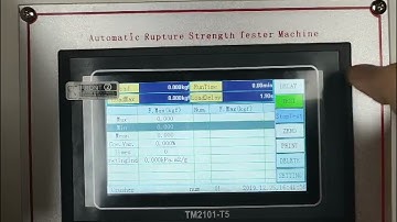 Manual video of DZ 601 Automatic bursting strength tester