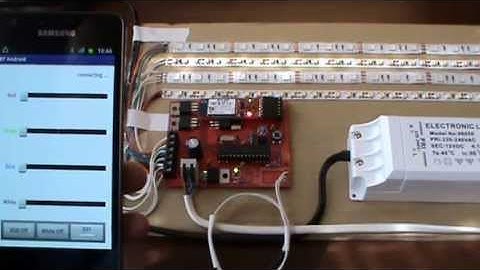 Bluetooth controlled LED strips with Android
