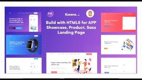 Kzeera - App Landing page & Sass HTML5 Template | Themeforest Templates