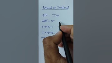 Rational number or irrational number??