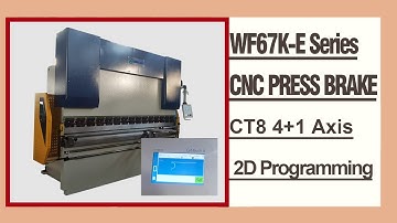 RONGWIN WF67K-E 250T3200 high safety CNC press brake CT8 controller with 2D programming function