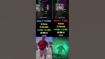 Intel i7 13700K vs Ryzen 7 7700X - Which is Better For Gaming? #pcgaming #benchmark #amd