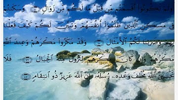 سورة ابراهيم الايات 42 الى اخر السورة