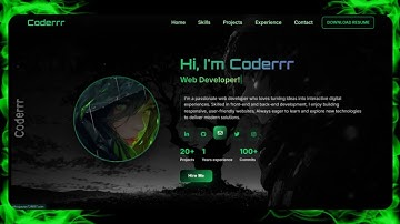 STUNNING Portfolio Website in 20 Minutes (HTML/CSS ONLY!)