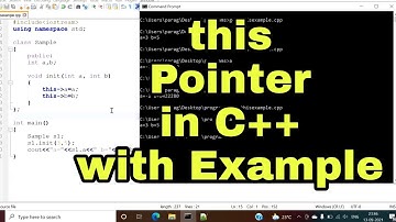 this Pointer in C++ with Example Program | this Keyword in CPP | this Keyword in C++ Class