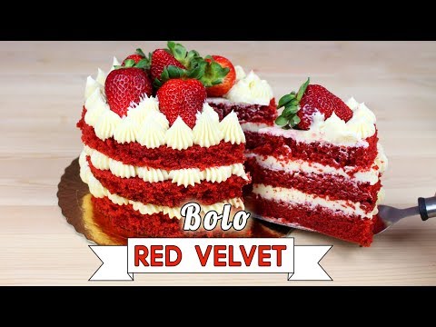 Bolo Red Velvet | Como Fazer Bolo Red Velvet ( Naked Cake) | Cakepedia
