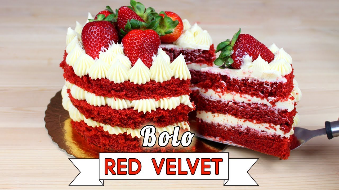 paritet Forhandle Udvalg Bolo Red Velvet | Como Fazer Bolo Red Velvet ( Naked Cake) | Cakepedia -  YouTube