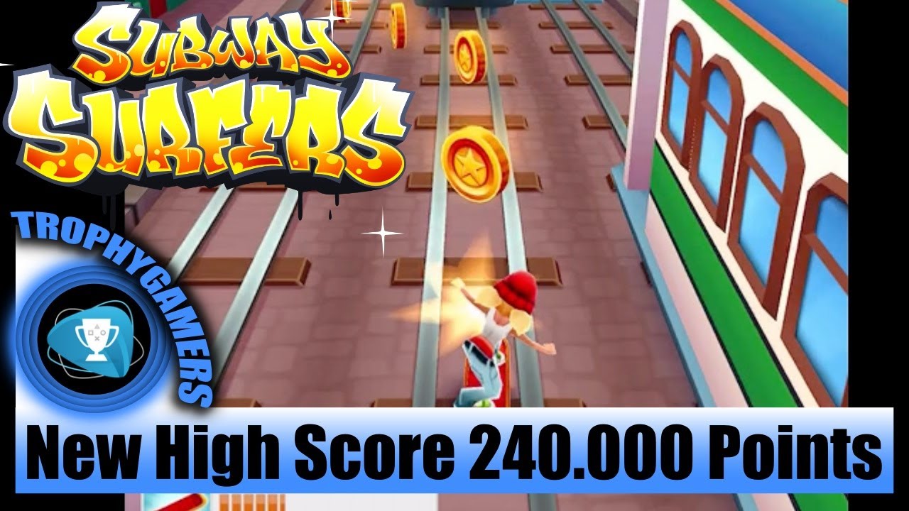 New high score on subway surfers !!