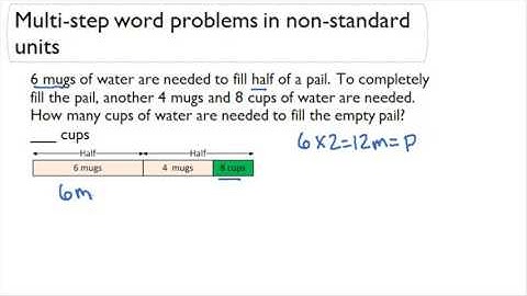 Two-Step Word problems in four operations with single units