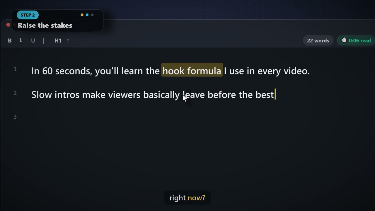 The 3-Line Hook Formula (Scriptwriting Tutorial)