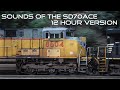 Sounds of the sd70ace 12 hour version  low  high idle of the emd 16710 prime mover