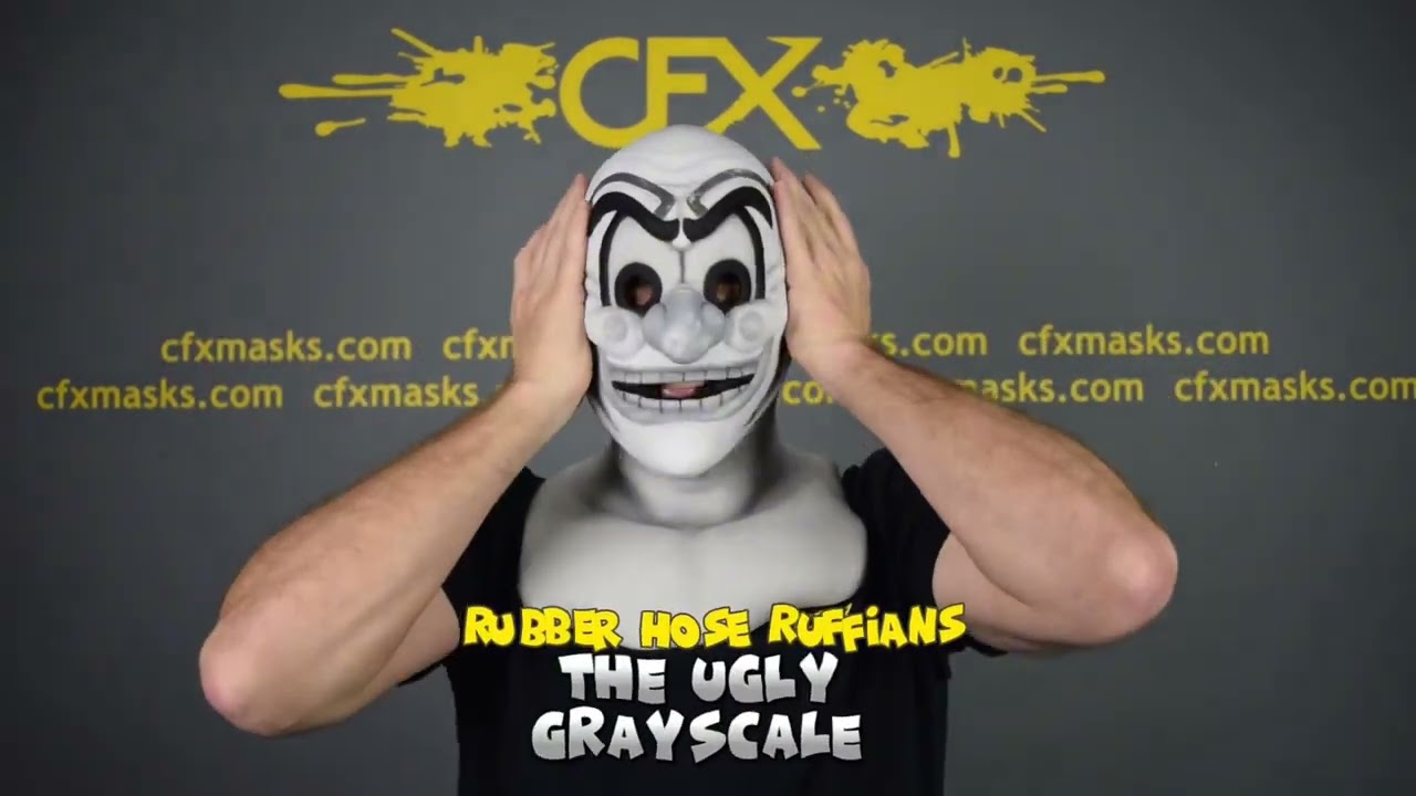 CFX Masks Rubber Hose Ruffian The Ugly (Grayscale) Silicone Mask Movement Video