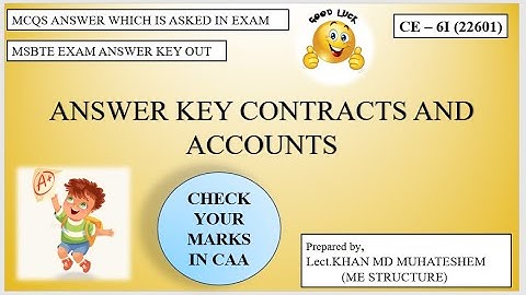 Answer key contracts and accounts||Diploma exam answer key out||22601