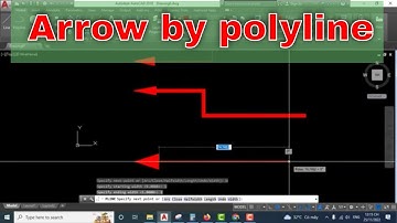 AutoCAD Tutorial | Create arrow by polyline 😗