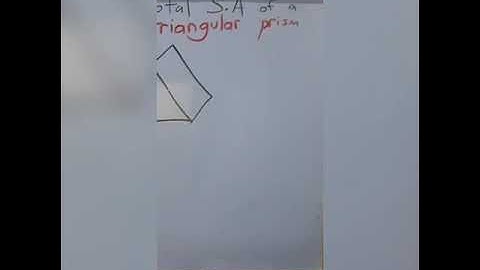 Finding the total surface area of a triangular prism - Mr Stephenson