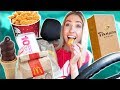 Letting The Person In Front of Me DECIDE What I Eat CHALLENGE + Mini Mukbang!