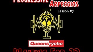 progressive arpeggios - queensryche 'waiting for 22' (lesson #7)