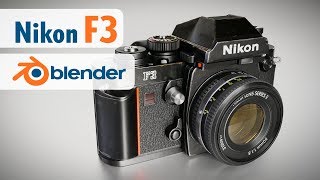 Nikon F3 Blender 3D modeling time-lapse screenshot 4