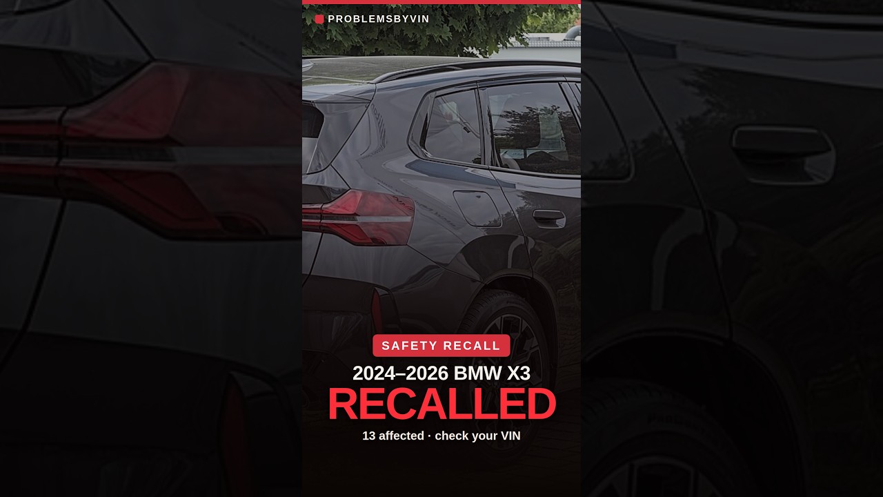 2026 BMW X3 recall — video thumbnail