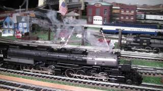 MTH Premier UP BIg Boy (4-8-8-4) O-Gauge Steam Locomotives Double-Headed in True HD 1080p