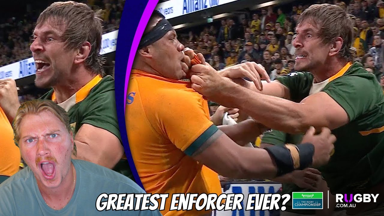 Первая реакция американцев на Эбена Эцебета — величайшего регбийного вратаря всех времен?